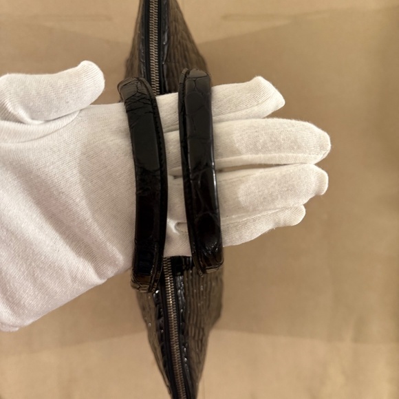 RARE Vintage Gucci (Tom Ford Era) Croco Top Handle Brief - Picture 12 of 15